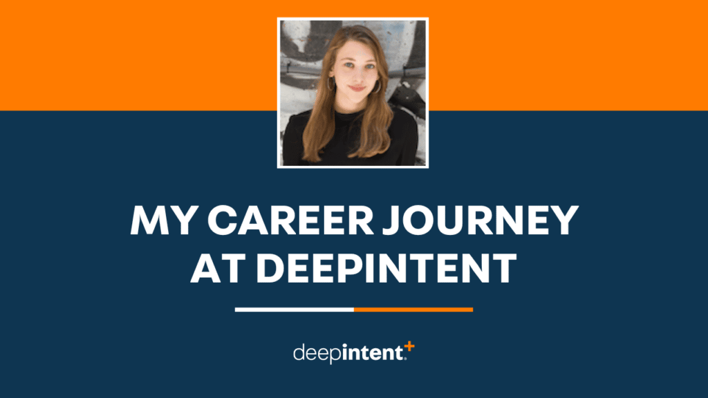 My Career Journey at DeepIntent with headshot of Morgan Warshaw