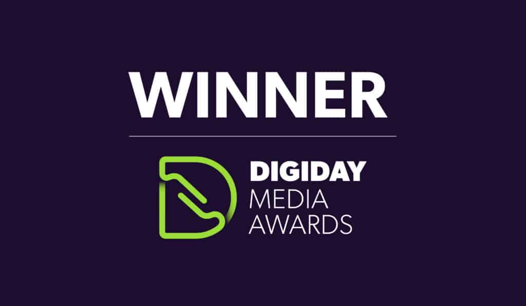 Winner Digiday Media Awards